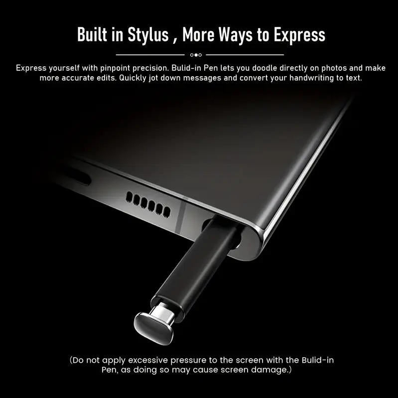 NEW S25 Ultra Unlocked 5G Smartphone, 12GB+512GB, 6800mAh Battery, Fast Charging Capability, Android 14 System, 108MP+48MP Camera, Face & Fingerprint Unlock | Dual SIM | Autofocus | Built-in Pen |