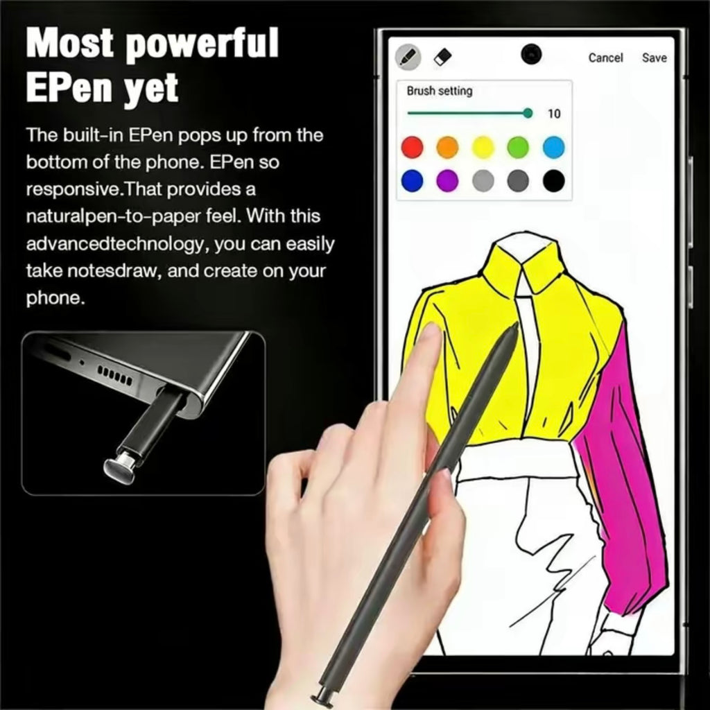 NEW S25 Ultra Unlocked 5G Smartphone, 12GB+512GB, 6800mAh Battery, Fast Charging Capability, Android 14 System, 108MP+48MP Camera, Face & Fingerprint Unlock | Dual SIM | Autofocus | Built-in Pen |